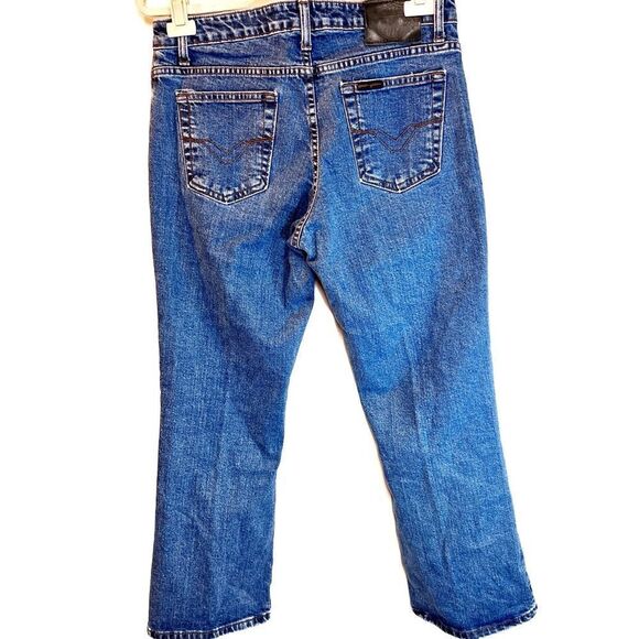Harley Davidson Midrise Bootcut Jeans Women Sz 10 P 33/29 - Picture 4 of 9